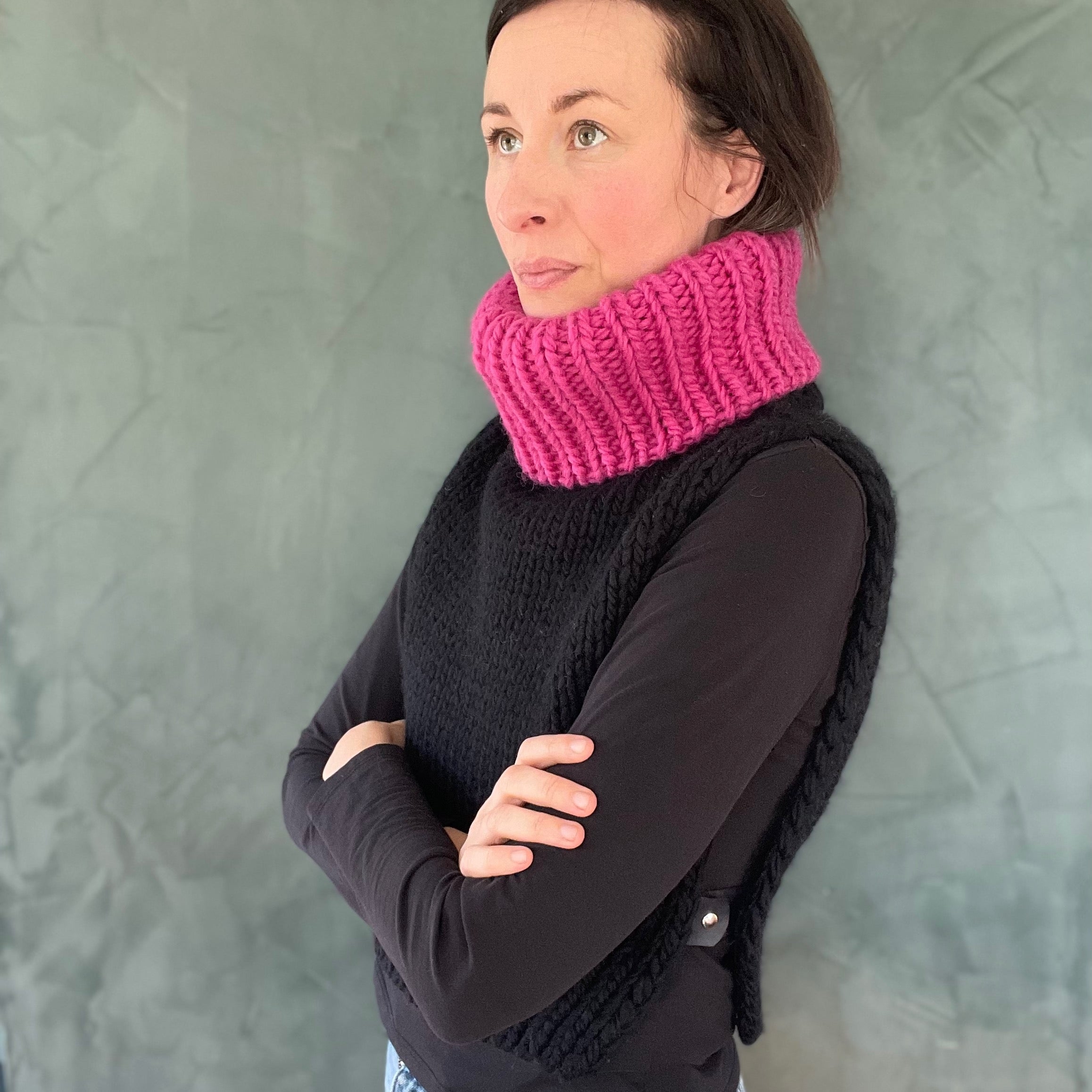 Double Collar Cowl Adult<br>🇩🇰 🇬🇧 🇪🇸